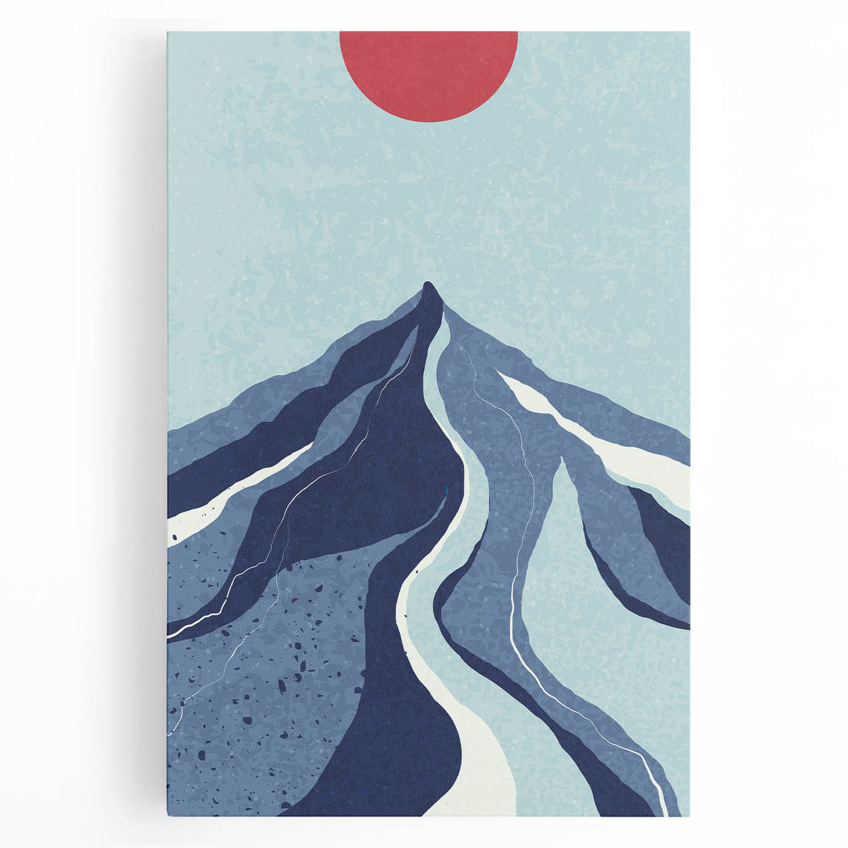 Bohemian Wall Art - Bold Mountain Landscape Boho Chic Canvas Print