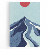 Bohemian Wall Art - Bold Mountain Landscape Boho Chic Canvas Print