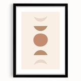 Boho Decor Canvas - Earthy Minimalist Geometric Bohemian Wall Art
