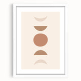 Boho Decor Canvas - Earthy Minimalist Geometric Bohemian Wall Art