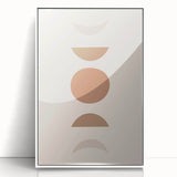 Boho Decor Canvas - Earthy Minimalist Geometric Bohemian Wall Art