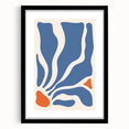 Bohemian Wall Art - Abstract Blue and Orange Boho Chic Canvas Print