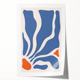 Bohemian Wall Art - Abstract Blue and Orange Boho Chic Canvas Print