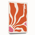 Boho Wall Art - Abstract Orange and Pink Bohemian Canvas Print
