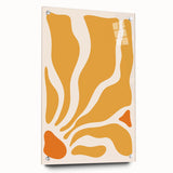 Bohemian Wall Art - Abstract Yellow and Orange Boho Chic Canvas Print