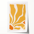 Bohemian Wall Art - Abstract Yellow and Orange Boho Chic Canvas Print