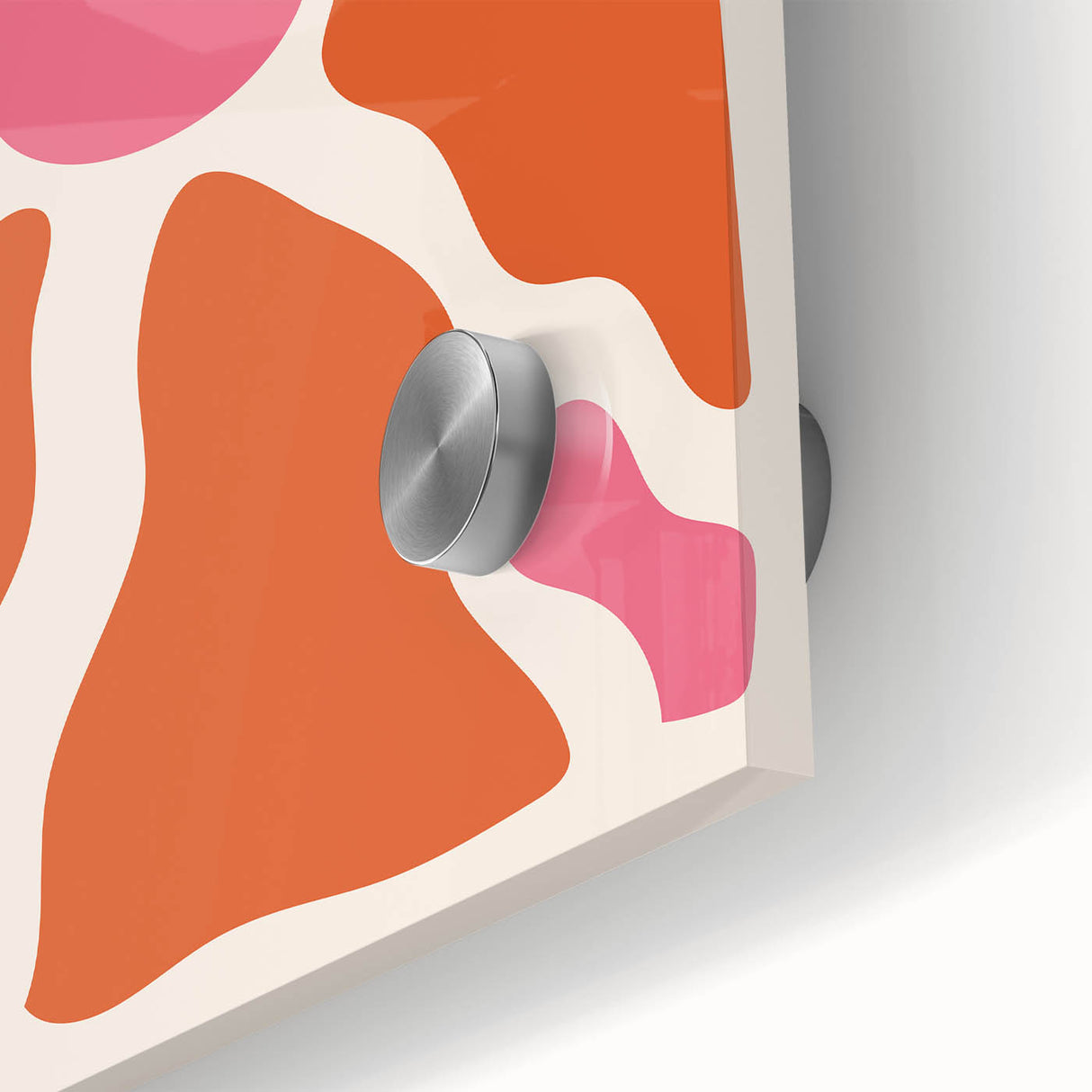 Bohemian Wall Art - Abstract Orange and Pink Boho Chic Canvas Print