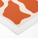 Bohemian Wall Art - Abstract Orange and Pink Boho Chic Canvas Print