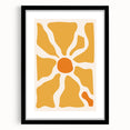 Bohemian Wall Art - Bold Yellow and Orange Abstract Boho Canvas Print