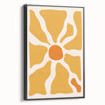 Bohemian Wall Art - Bold Yellow and Orange Abstract Boho Canvas Print