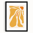 Bohemian Wall Art - Abstract Yellow and Orange Flowing Boho Canvas Print
