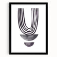 Bohemian Wall Art - Minimalist Black and White Abstract Canvas Print