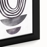 Bohemian Wall Art - Minimalist Black and White Abstract Canvas Print