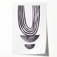 Bohemian Wall Art - Minimalist Black and White Abstract Canvas Print