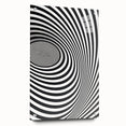 Optical Illusion Art - Black and White Geometric Spiral Design
