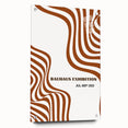 Bohemian Abstract Line Art | Eclectic Bauhaus Boho Decor Canvas Print
