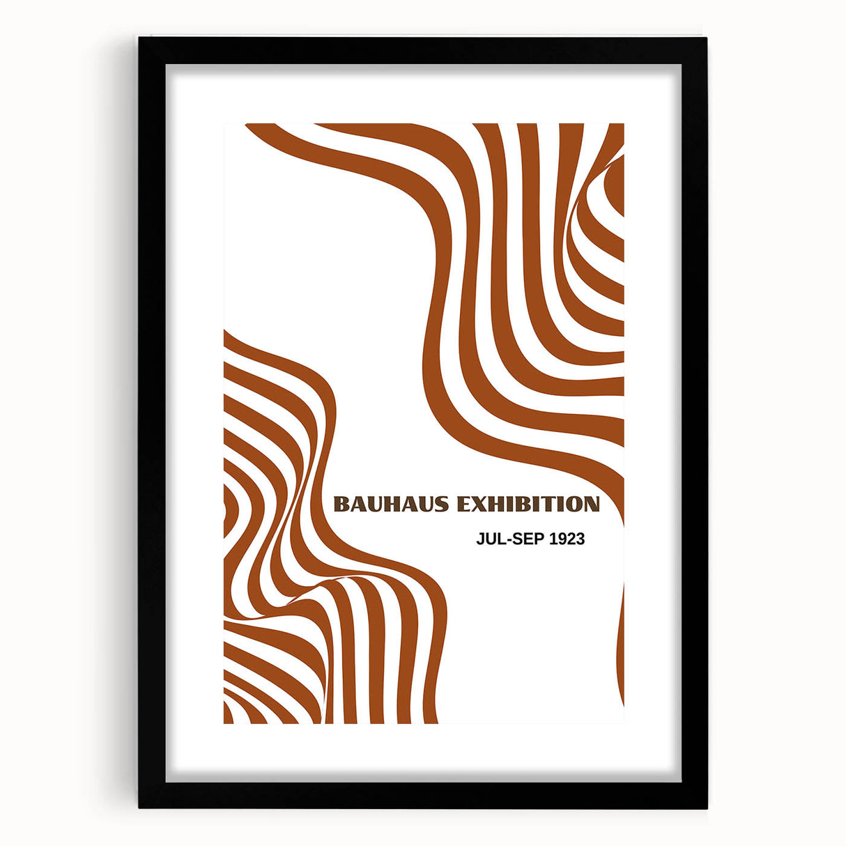 Bohemian Abstract Line Art | Eclectic Bauhaus Boho Decor Canvas Print