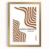 Bohemian Abstract Line Art | Eclectic Bauhaus Boho Decor Canvas Print