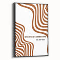 Bohemian Abstract Line Art | Eclectic Bauhaus Boho Decor Canvas Print
