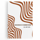 Bohemian Abstract Line Art | Eclectic Bauhaus Boho Decor Canvas Print