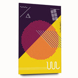 Bold Geometric Pop Art - Retro Circle and Pattern Wall Art