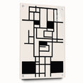 Bohemian Wall Art - Black & White Eclectic Boho Decor with Geometric Style