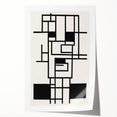 Bohemian Wall Art - Black & White Eclectic Boho Decor with Geometric Style