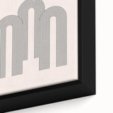 Modern Bohemian Wall Art - Minimalist Boho Decor Canvas with Geometric Arch Design
