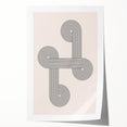 Minimalist Bohemian Wall Art - Geometric Boho Decor Canvas with Abstract Circles