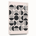Bohemian Wall Art - Black & White Geometric Boho Decor Canvas