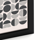 Bohemian Wall Art - Black & White Geometric Boho Decor Canvas