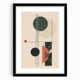 Abstract Bohemian Wall Art - Geometric Boho Decor Canvas with Earthy Tones