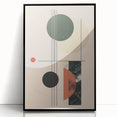Abstract Bohemian Wall Art - Geometric Boho Decor Canvas with Earthy Tones