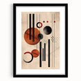 Abstract Bohemian Wall Art - Geometric Boho Decor Canvas with Earthy Hues