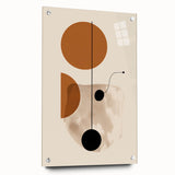 Modern Bohemian Wall Art - Geometric Boho Decor Canvas with Warm Earthy Tones