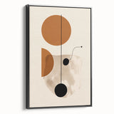 Modern Bohemian Wall Art - Geometric Boho Decor Canvas with Warm Earthy Tones