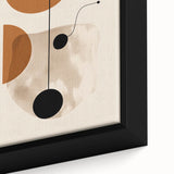 Modern Bohemian Wall Art - Geometric Boho Decor Canvas with Warm Earthy Tones