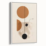 Modern Bohemian Wall Art - Geometric Boho Decor Canvas with Warm Earthy Tones