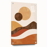 Eclectic Bohemian Wall Art | Artistic Boho Decor Canvas for Warm Interiors