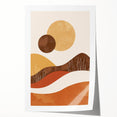 Eclectic Bohemian Wall Art | Artistic Boho Decor Canvas for Warm Interiors
