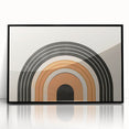 Boho Wall Art - Minimalist Geometric Arch Bohemian Canvas Decor