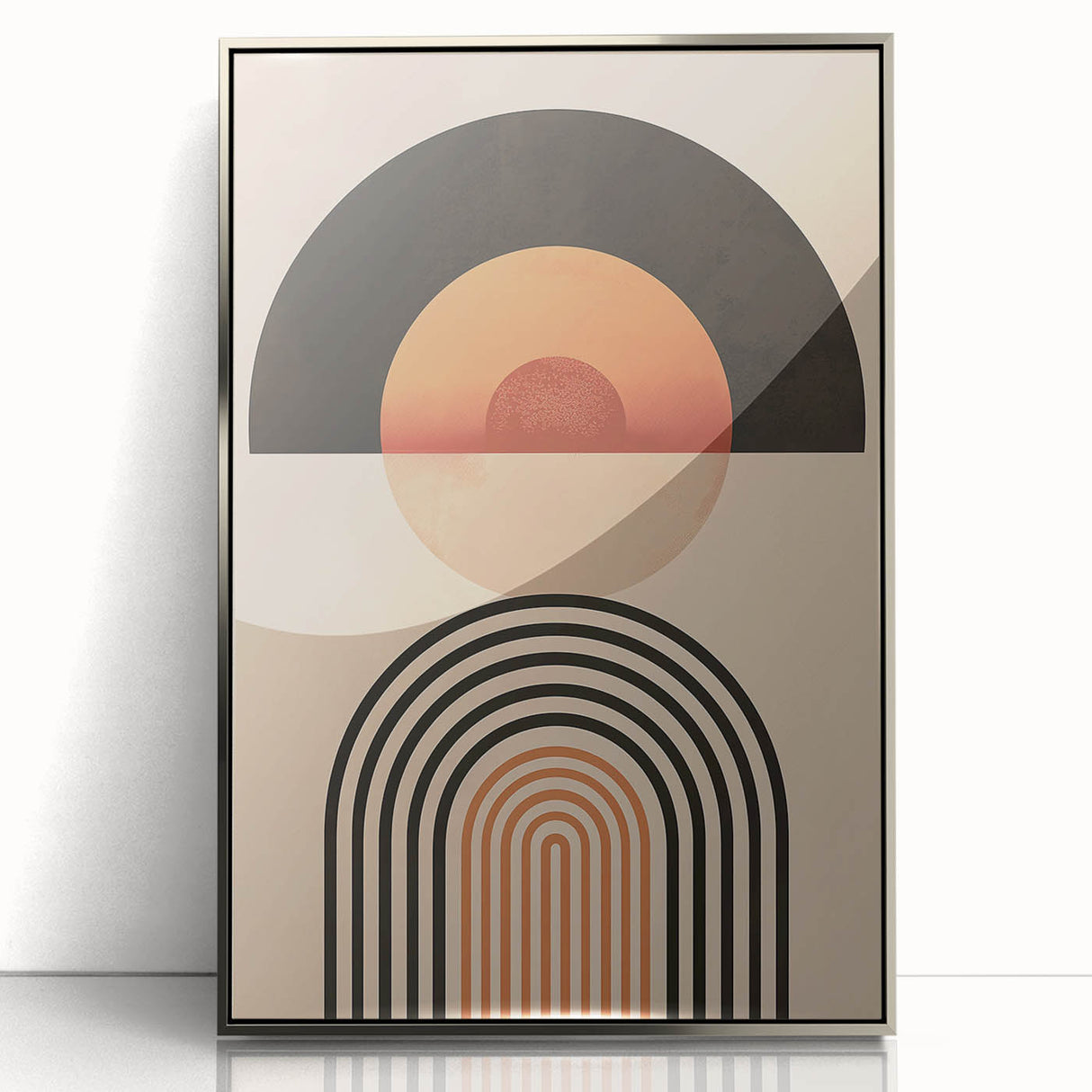 Geometric Bohemian Wall Art | Eclectic Boho Decor Canvas for Modern Homes