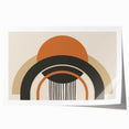 Boho Wall Art - Bold Geometric Arches in Earthy Tones Bohemian Canvas
