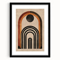 Retro Bohemian Wall Art | Geometric Boho Decor Canvas for Chic Interiors