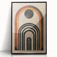 Retro Bohemian Wall Art | Geometric Boho Decor Canvas for Chic Interiors