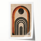 Retro Bohemian Wall Art | Geometric Boho Decor Canvas for Chic Interiors
