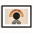 Boho Wall Art - Bold Geometric Circle and Arch Bohemian Canvas Design