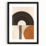 Eclectic Boho Decor Canvas | Bohemian Wall Art | Geometric Arch Design