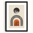 Boho Wall Art | Artistic Bohemian Decor | Geometric Circle and Arch Design