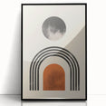 Boho Wall Art | Artistic Bohemian Decor | Geometric Circle and Arch Design